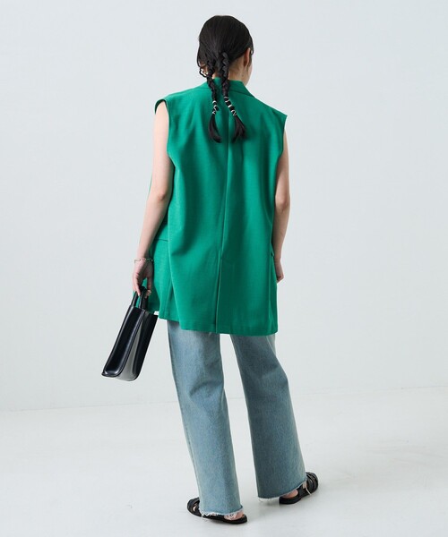 FREAK'S STORE（フリークスストア）の「リネンライクベストセットアップ（セットアップ・レディース・オフホワイト/オレンジ/グリーン・SMALL/MEDIUM/X-SMALL）」の21枚目の写真