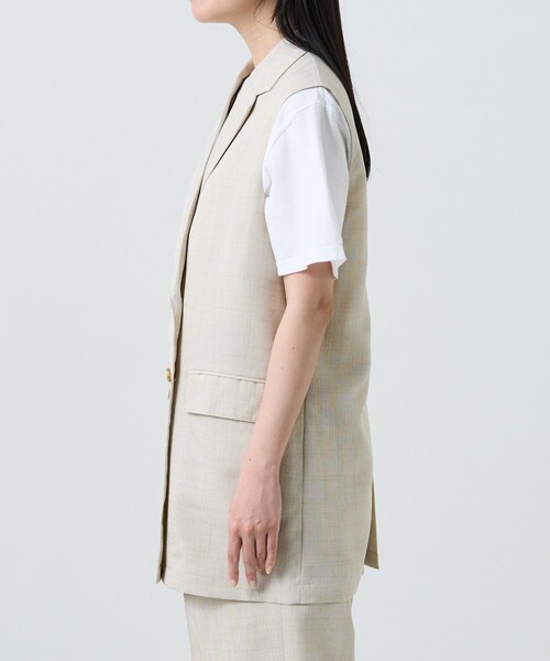 FREAK'S STORE（フリークスストア）の「リネンライクベストセットアップ（セットアップ・レディース・オフホワイト/オレンジ/グリーン・SMALL/MEDIUM/X-SMALL）」の16枚目の写真