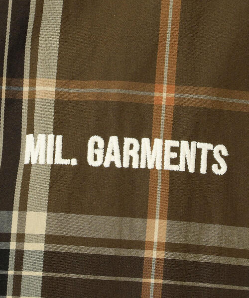 AVIREX（アヴィレックス）の「【MILITARY GARMENTS/ミリタリー ガーメンツ】バギーフィット チェックシャツ/ S/S BAGGY FIT CHECK SHIRT（シャツ/ブラウス・メンズ・ネイビー/ブラウン・3/1/2）」の11枚目の写真