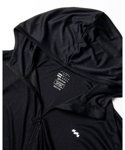 BILLABONG（ビラボン）の「BILLABONG レディース BIG CLEAN LOGO ZIP UP LOOSE HOODED RASHGUARD ラッシュガード 【2022年春夏モデル】/ビラボン長袖ラッシュガードパーカー（ラッシュガード・レディース・ホワイト/ブラック/オレンジ・MEDIUM/LARGE）」の5枚目の写真