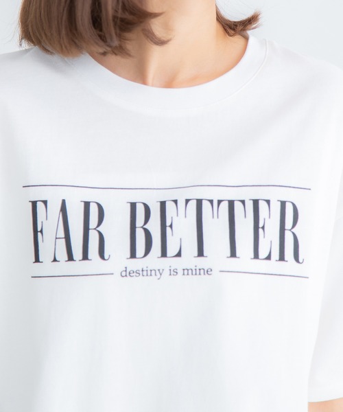 Honeys(ハニーズ)の「ロゴプリントゆるTシャツ(Tシャツ/カットソー・レディース・イエロー/ホワイト×ブルー/グリーン/エンジ/ブラック/ホワイト・S/M/LL/L)」の16枚目の写真
