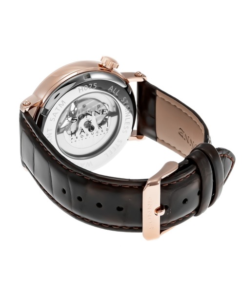 SONNE（ゾンネ）の「SONNE/ゾンネ×ハオリ H025 腕時計 H025PGWH メンズ（アナログ腕時計・メンズ・ブラウン・FREE）」の7枚目の写真