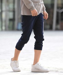 JOKER | クロップドパンツ ストレッチ リネン フェイク テックリネン 7分丈パンツ クロップド イージー ジョガーパンツ 夏服(その他パンツ)