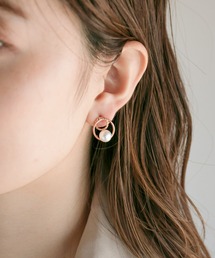 サークルポイントパールピアス