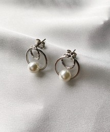 サークルポイントパールピアス