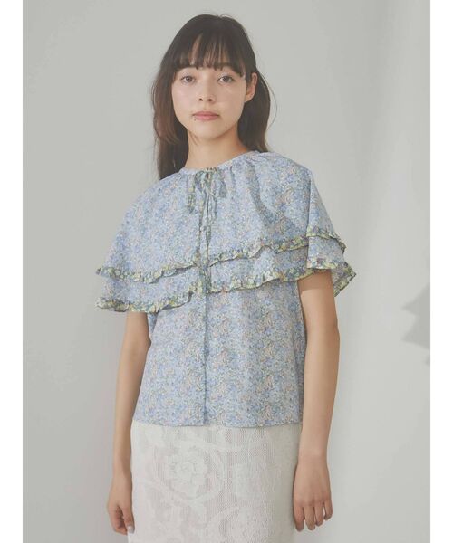 merry jenny(メリージェニー)の「flowerケープブラウス(シャツ/ブラウス・レディース・イエロー/ブルー・FREE)」の20枚目の写真