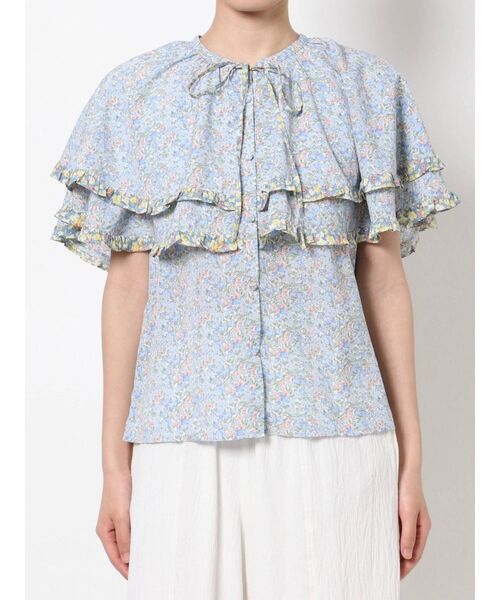 merry jenny(メリージェニー)の「flowerケープブラウス(シャツ/ブラウス・レディース・イエロー/ブルー・FREE)」の22枚目の写真