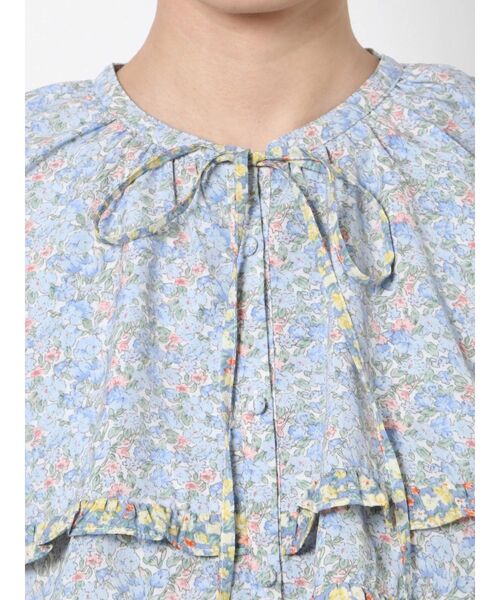 merry jenny(メリージェニー)の「flowerケープブラウス(シャツ/ブラウス・レディース・イエロー/ブルー・FREE)」の5枚目の写真