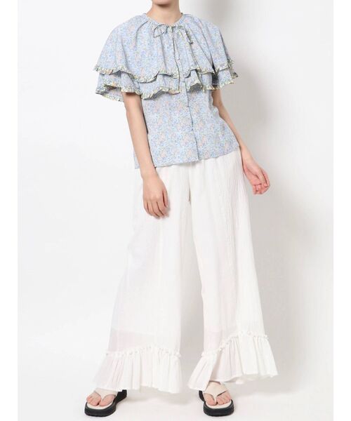 merry jenny(メリージェニー)の「flowerケープブラウス(シャツ/ブラウス・レディース・イエロー/ブルー・FREE)」の19枚目の写真