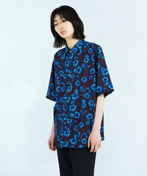 tk.TAKEO KIKUCHI（ティーケータケオキクチ）の「◆mystic flowersシャツ（シャツ/ブラウス・メンズ・ブルー系8/ブラック系3/ダークブラウン系3・01/02/03）」の3枚目の写真