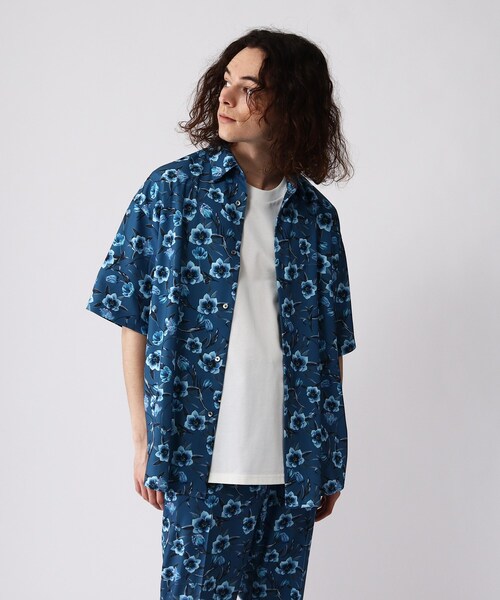 tk.TAKEO KIKUCHI（ティーケータケオキクチ）の「◆mystic flowersシャツ（シャツ/ブラウス・メンズ・ブルー系8/ブラック系3/ダークブラウン系3・01/02/03）」の5枚目の写真