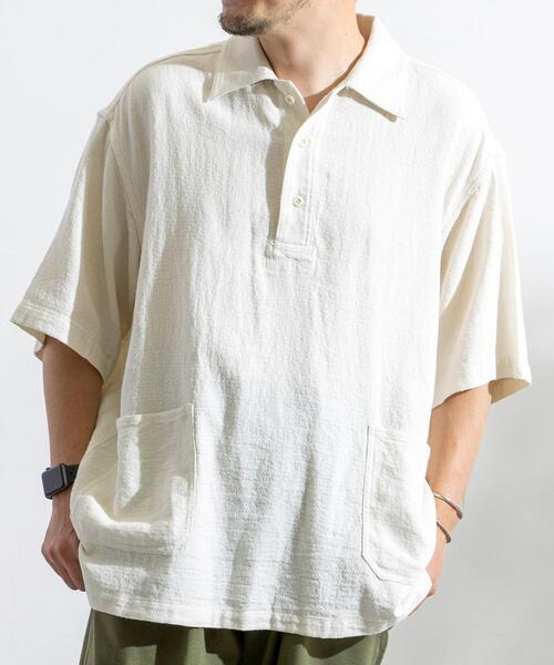 ブッチャープルオーバー半袖シャツ メンズ Men Coen コーエン 公式ファッション通販 ブッチャープルオーバー半袖シャツ メンズ Men Coen コーエン 公式ファッション通販