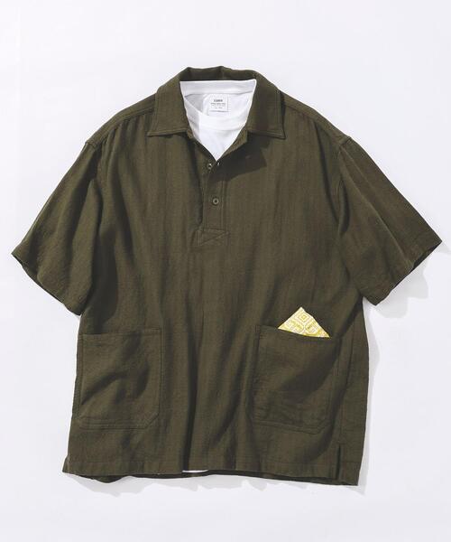 ブッチャープルオーバー半袖シャツ メンズ Men Coen コーエン 公式ファッション通販 ブッチャープルオーバー半袖シャツ メンズ Men Coen コーエン 公式ファッション通販