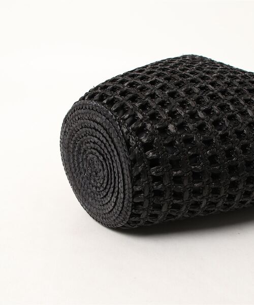 CATERINA BERTINI（カテリーナベルティーニ）の「【Caterina Bertini】クロシェミニバッグ（かごバッグ・レディース・オフホワイト/ブラック/オレンジ・FREE）」の5枚目の写真