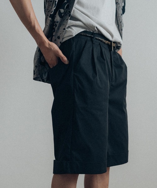 euan.（ユアン）の「euan. ワイドシルエット 2タックショーツ ショートパンツ（その他パンツ・メンズ・ブラック/ライトベージュ/オリーブ・M/L）」の14枚目の写真