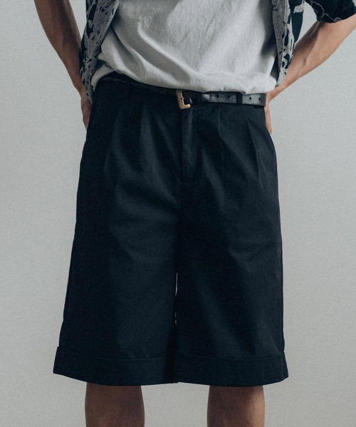 euan.（ユアン）の「euan. ワイドシルエット 2タックショーツ ショートパンツ（その他パンツ・メンズ・ブラック/ライトベージュ/オリーブ・M/L）」の16枚目の写真