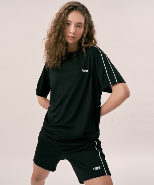 FCMM(エフシーエムエム)の「CLUB PIPING JERSEY/クラブパイピングジャージー(Tシャツ/カットソー・メンズ・ホワイト/ブラック・MEDIUM/LARGE)」の5枚目の写真