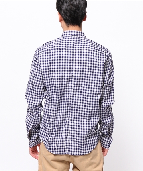ESTNATION（エストネーション）の「FRANK&EILEEN チェックシャツ（PAUL）（シャツ/ブラウス・メンズ・ダークインディゴブルー・SMALL/X-SMALL）」の10枚目の写真