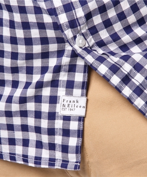 ESTNATION（エストネーション）の「FRANK&EILEEN チェックシャツ（PAUL）（シャツ/ブラウス・メンズ・ダークインディゴブルー・SMALL/X-SMALL）」の5枚目の写真