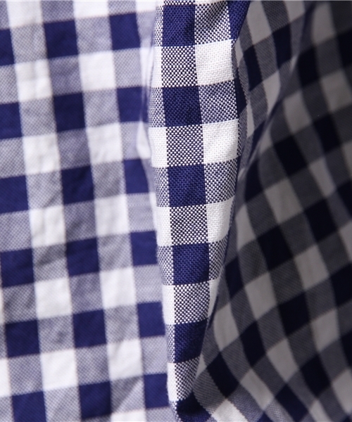 ESTNATION（エストネーション）の「FRANK&EILEEN チェックシャツ（PAUL）（シャツ/ブラウス・メンズ・ダークインディゴブルー・SMALL/X-SMALL）」の7枚目の写真