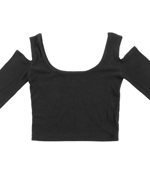 Figments（フィグメンツ）の「オフショルトップス（Tシャツ/カットソー・レディース・ブラック/ホワイト・FREE）」の4枚目の写真