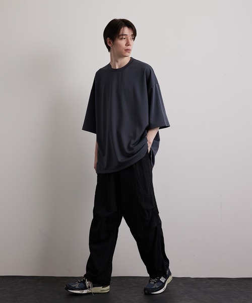 JUNRED（ジュンレッド）の「ハイポンチショートスリーブプルオーバー（Tシャツ/カットソー・メンズ・ホワイト/チャコールグレー/グリーン/ブルー・S/M/L）」の17枚目の写真