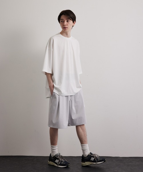 JUNRED（ジュンレッド）の「ハイポンチショートスリーブプルオーバー（Tシャツ/カットソー・メンズ・ホワイト/チャコールグレー/グリーン/ブルー・S/M/L）」の19枚目の写真