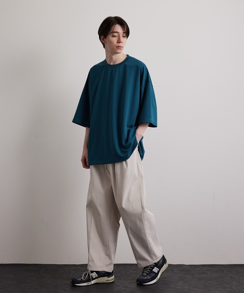 JUNRED（ジュンレッド）の「ハイポンチショートスリーブプルオーバー（Tシャツ/カットソー・メンズ・ホワイト/チャコールグレー/グリーン/ブルー・S/M/L）」の20枚目の写真