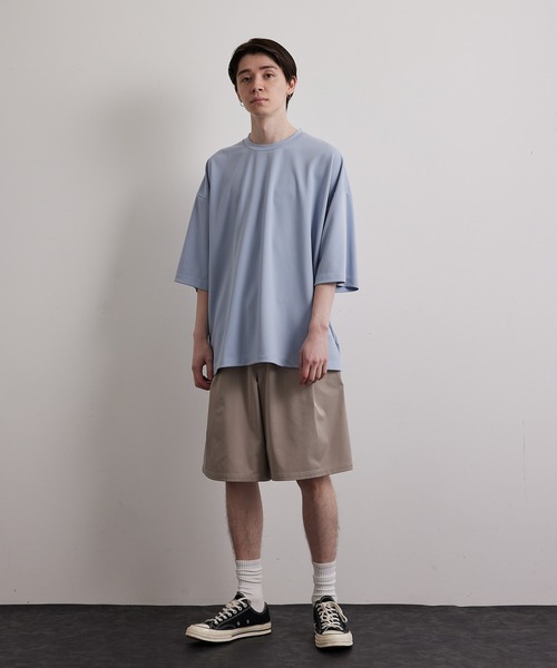 JUNRED（ジュンレッド）の「ハイポンチショートスリーブプルオーバー（Tシャツ/カットソー・メンズ・ホワイト/チャコールグレー/グリーン/ブルー・S/M/L）」の22枚目の写真