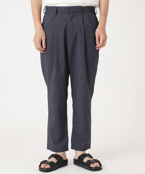 JOURNAL STANDARD relume（ジャーナルスタンダード　レリューム）の「TEC LINEN ワンタックスラックス（スラックス・メンズ・ブラック/ベージュ/ネイビー・SMALL/MEDIUM/LARGE）」の20枚目の写真