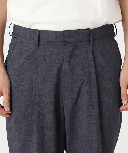 JOURNAL STANDARD relume（ジャーナルスタンダード　レリューム）の「TEC LINEN ワンタックスラックス（スラックス・メンズ・ブラック/ベージュ/ネイビー・SMALL/MEDIUM/LARGE）」の22枚目の写真