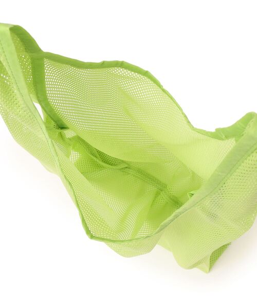 SHIPS Days(シップスデイズ)の「BAGGU:メッシュベイビーバッグ(トートバッグ・レディース・ライトグリーン/ダークグリーン/ブラック・ONE SIZE)」の4枚目の写真