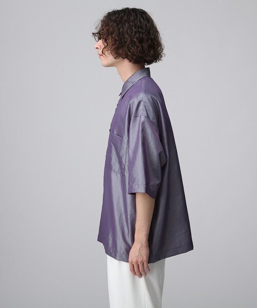 tk.TAKEO KIKUCHI(ティーケータケオキクチ)の「◆サテンシャンブレーシャツ(シャツ/ブラウス・メンズ・ブラック/ブルー/ベビーピンク・02/03)」の12枚目の写真