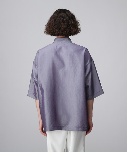 tk.TAKEO KIKUCHI(ティーケータケオキクチ)の「◆サテンシャンブレーシャツ(シャツ/ブラウス・メンズ・ブラック/ブルー/ベビーピンク・02/03)」の9枚目の写真