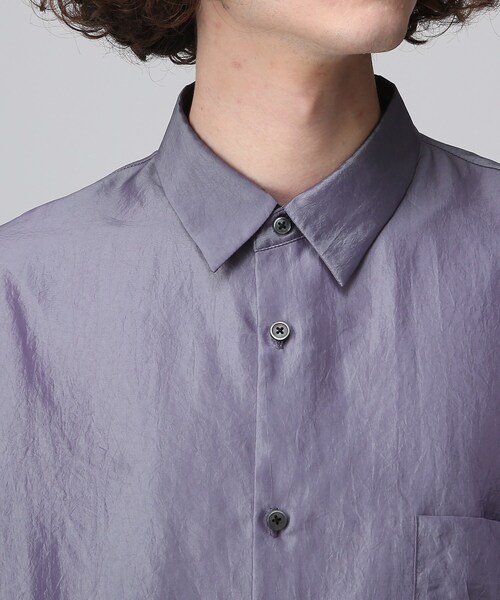 tk.TAKEO KIKUCHI(ティーケータケオキクチ)の「◆サテンシャンブレーシャツ(シャツ/ブラウス・メンズ・ブラック/ブルー/ベビーピンク・02/03)」の7枚目の写真