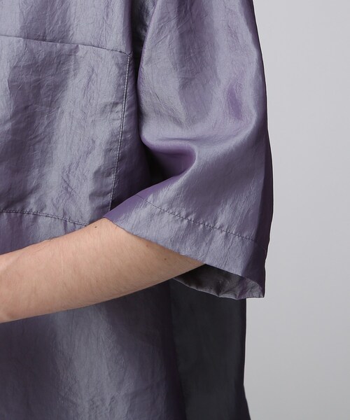 tk.TAKEO KIKUCHI(ティーケータケオキクチ)の「◆サテンシャンブレーシャツ(シャツ/ブラウス・メンズ・ブラック/ブルー/ベビーピンク・02/03)」の16枚目の写真