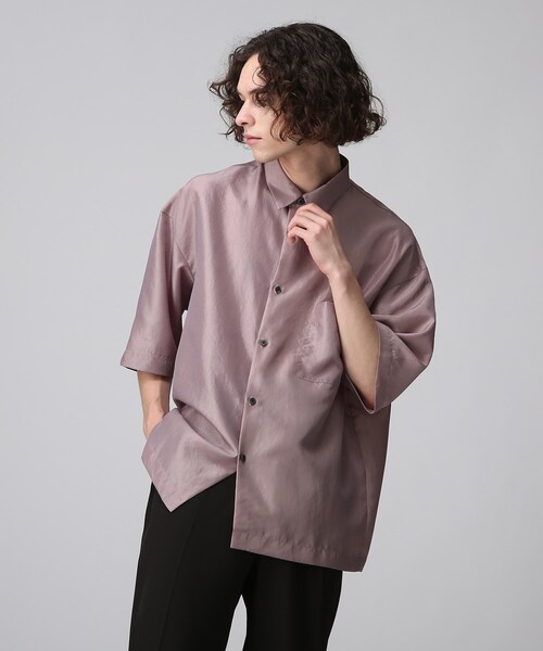 tk.TAKEO KIKUCHI(ティーケータケオキクチ)の「◆サテンシャンブレーシャツ(シャツ/ブラウス・メンズ・ブラック/ブルー/ベビーピンク・02/03)」の20枚目の写真
