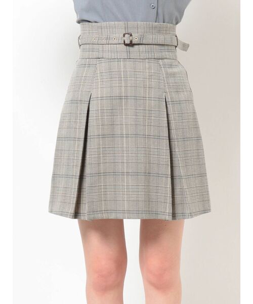 dazzlin(ダズリン)の「ボックスプリーツベルトミニスカート(スカート・レディース・グレー/ブラウン・SMALL/MEDIUM)」の16枚目の写真