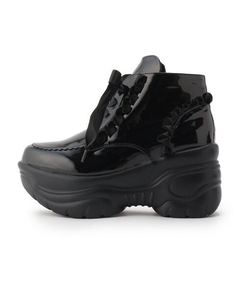 PRADA プラダ ハイカット サイドジップ インヒールスニーカー 厚底 黒 楽天市場】【中古】【非常に良い】 PRADA プラダ ハイカットスニーカー