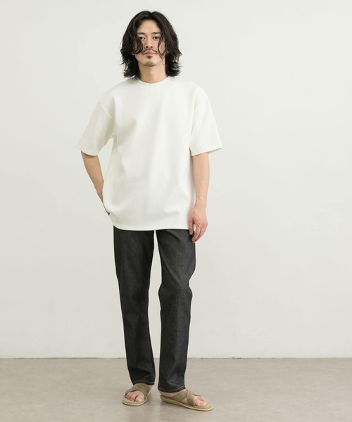 URBAN RESEARCH（アーバンリサーチ）の「URBAN RESEARCH iD　ダンボールショートスリーブTシャツ（Tシャツ/カットソー・メンズ・ホワイト/ライトブルー/ピンク・MEDIUM/LARGE）」の6枚目の写真