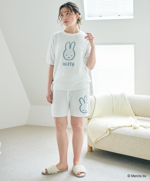 Miffy( ミッフィー)の「【miffy/ミッフィー】もちふわsleepソフトエアニットショートパンツルームウェア◆別注◆上下別売り(ルームウェア/パジャマ・レディース・チャコールグレー/ピンク/オフホワイト/ライトグリーン/アイボリー/ベビーピンク/グレー・L/M/LL/3L)」の12枚目の写真