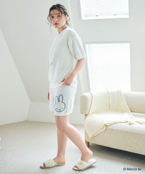 Miffy( ミッフィー)の「【miffy/ミッフィー】もちふわsleepソフトエアニットショートパンツルームウェア◆別注◆上下別売り(ルームウェア/パジャマ・レディース・チャコールグレー/ピンク/オフホワイト/ライトグリーン/アイボリー/ベビーピンク/グレー・L/M/LL/3L)」の13枚目の写真
