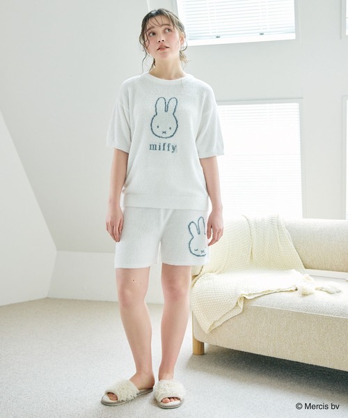 Miffy( ミッフィー)の「【miffy/ミッフィー】もちふわsleepソフトエアニットショートパンツルームウェア◆別注◆上下別売り(ルームウェア/パジャマ・レディース・チャコールグレー/ピンク/オフホワイト/ライトグリーン/アイボリー/ベビーピンク/グレー・L/M/LL/3L)」の15枚目の写真