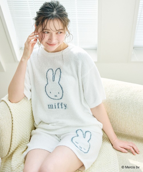 Miffy( ミッフィー)の「【miffy/ミッフィー】もちふわsleepソフトエアニットショートパンツルームウェア◆別注◆上下別売り(ルームウェア/パジャマ・レディース・チャコールグレー/ピンク/オフホワイト/ライトグリーン/アイボリー/ベビーピンク/グレー・L/M/LL/3L)」の22枚目の写真