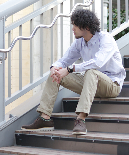 GIORDANO（ジョルダーノ）の「[GIORDANO]ライオン刺繍オックスシャツ（シャツ/ブラウス・メンズ・サックスブルー/ホワイト・MEDIUM/SMALL/LARGE）」の13枚目の写真