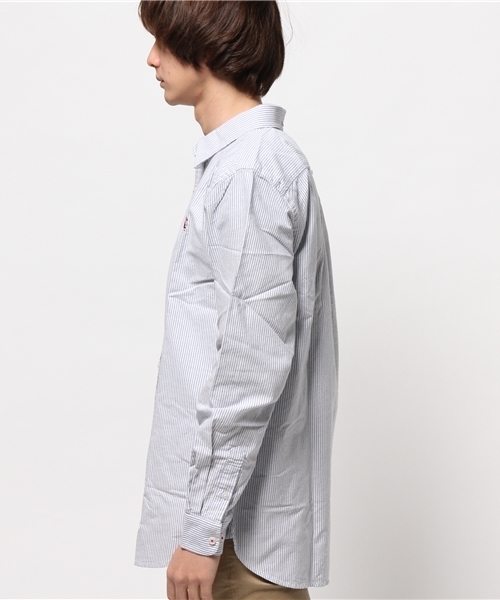 GIORDANO（ジョルダーノ）の「[GIORDANO]ライオン刺繍オックスシャツ（シャツ/ブラウス・メンズ・サックスブルー/ホワイト・MEDIUM/SMALL/LARGE）」の8枚目の写真