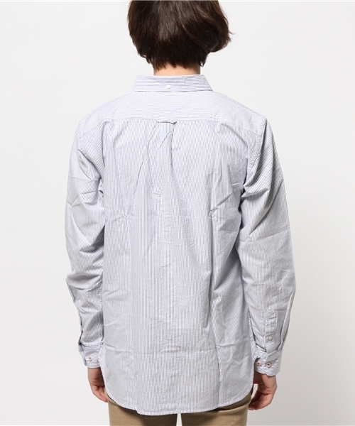 GIORDANO（ジョルダーノ）の「[GIORDANO]ライオン刺繍オックスシャツ（シャツ/ブラウス・メンズ・サックスブルー/ホワイト・MEDIUM/SMALL/LARGE）」の9枚目の写真