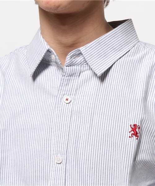 GIORDANO（ジョルダーノ）の「[GIORDANO]ライオン刺繍オックスシャツ（シャツ/ブラウス・メンズ・サックスブルー/ホワイト・MEDIUM/SMALL/LARGE）」の10枚目の写真