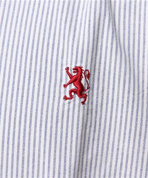 GIORDANO（ジョルダーノ）の「[GIORDANO]ライオン刺繍オックスシャツ（シャツ/ブラウス・メンズ・サックスブルー/ホワイト・MEDIUM/SMALL/LARGE）」の4枚目の写真
