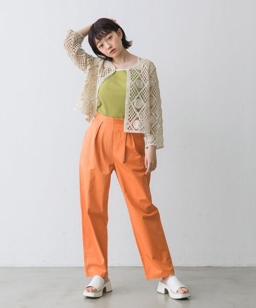 RETRO GIRL(レトロガール)の「2WAY長袖クロシェカーデ(ニット/セーター・レディース・オフホワイト/グリーン/ブラウン系その他/イエロー系その他/ブルー系その他・FREE)」の11枚目の写真
